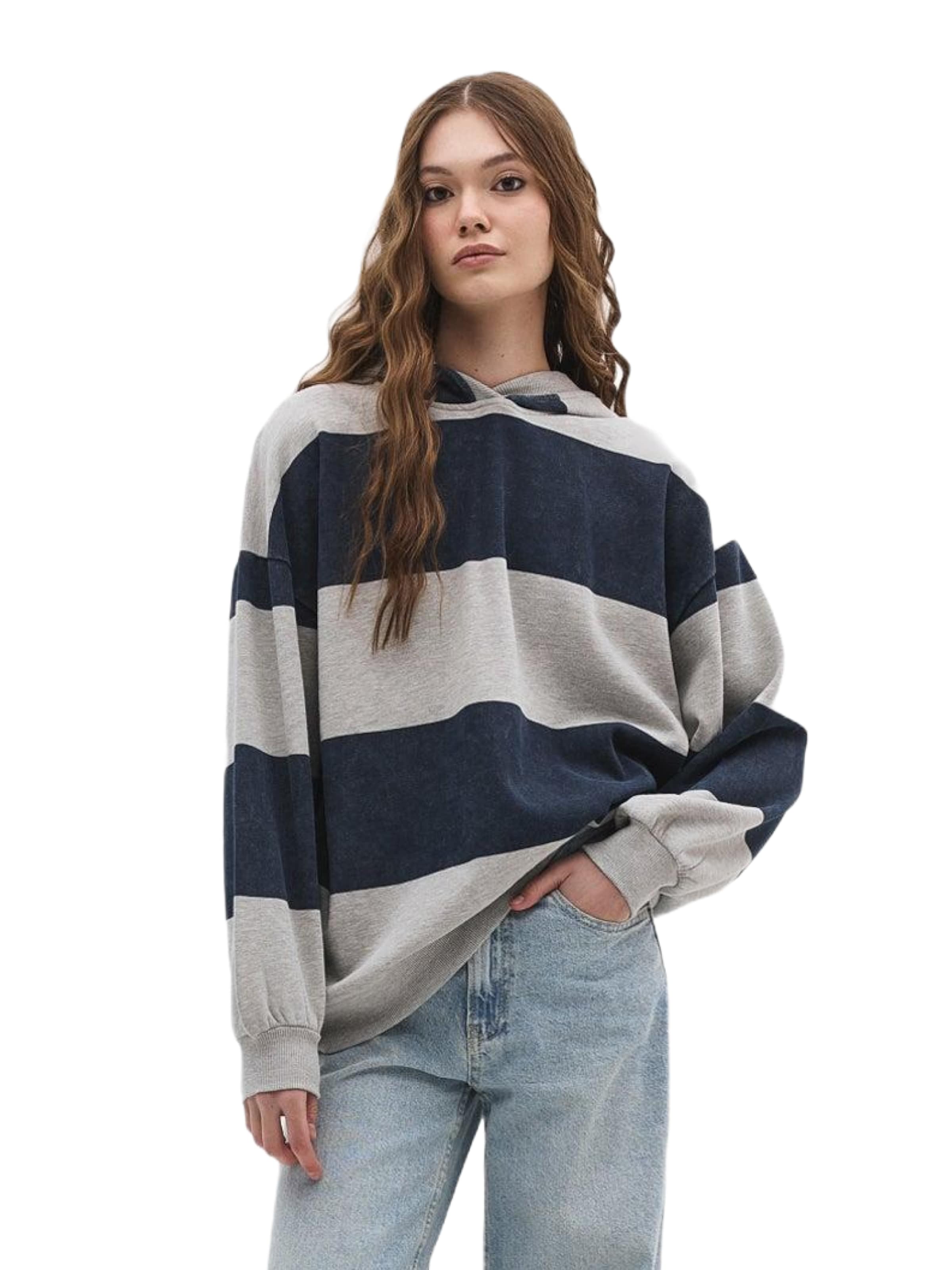 No Matter What Sweatshirt in Blau: Vorderseite