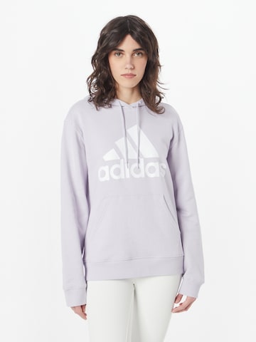 ADIDAS SPORTSWEAR Athletic Sweatshirt 'Essentials Big Logo  French Terry' in Purple: front