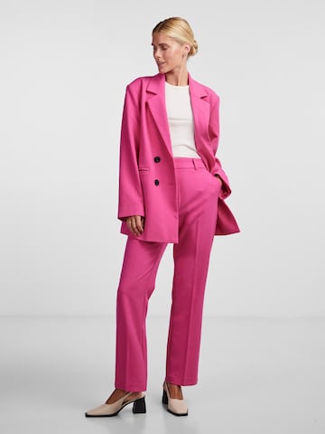 Y.A.S Regular Панталон с ръб 'LIKKA' в розово