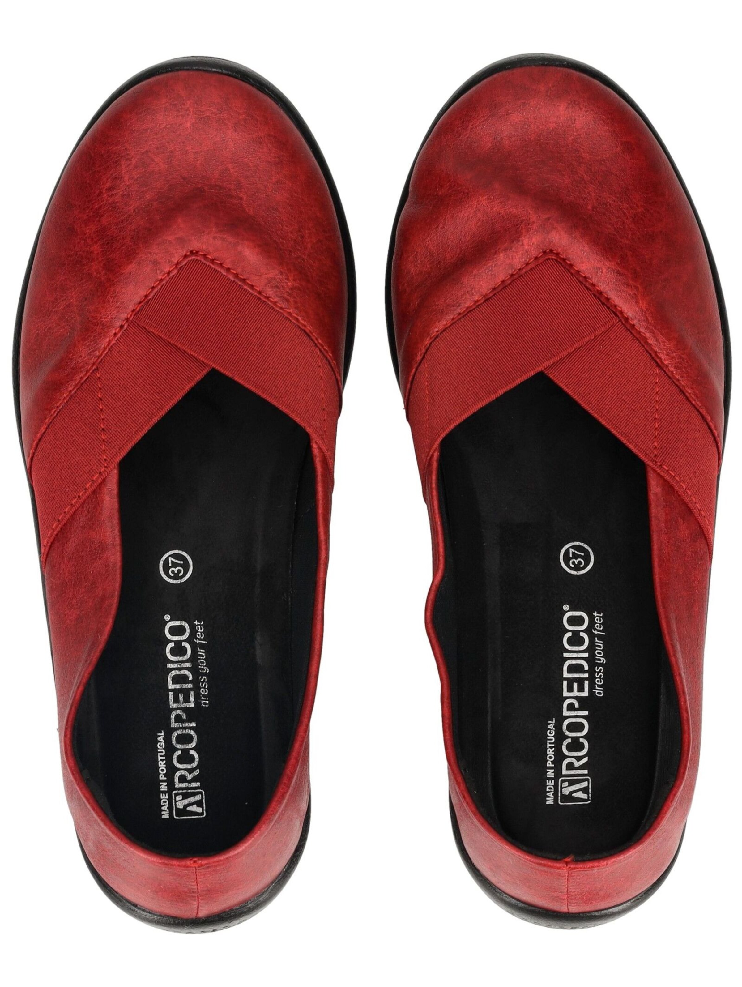 Arcopedico Classic Flats in Red