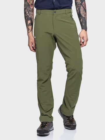 Schöffel Regular Outdoorbroek 'Folkstone' in Groen: voorkant