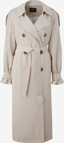 COMMA Between-Seasons Coat in Beige: front