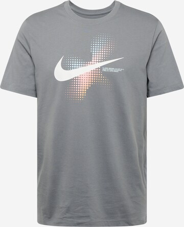 Nike Sportswear Футболка 'SWOOSH' в Серый: спереди