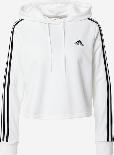 ADIDAS SPORTSWEAR Sportiska tipa džemperis 'Essentials 3-Stripes ', krāsa - melns / balts, Preces skats
