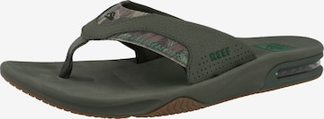 REEF Beach & Pool Shoes 'Fanning' in Green: front