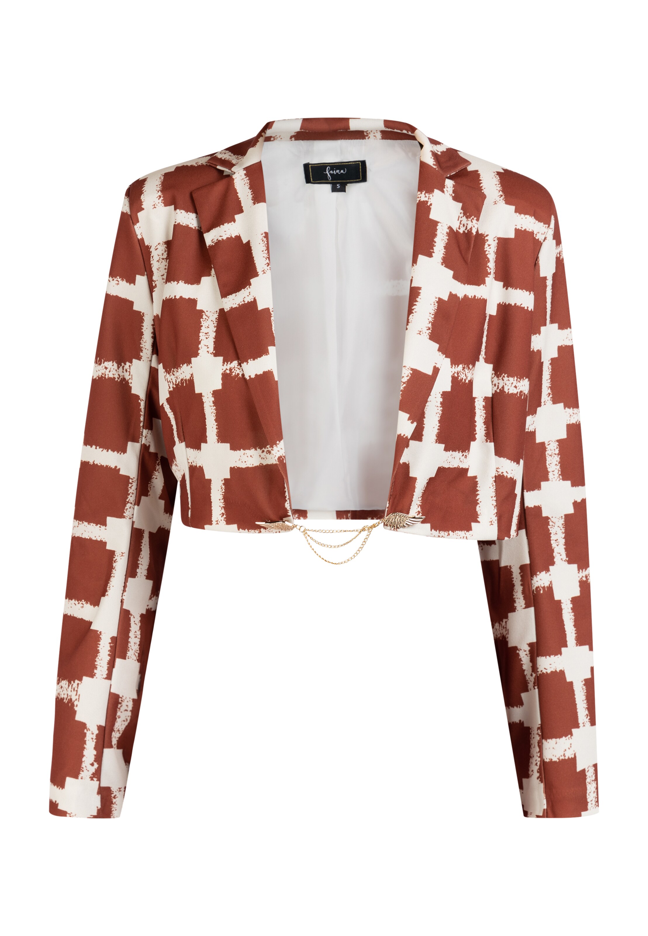 faina - Blazer em laranja: frente