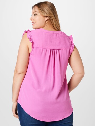 Camicia da donna di ONLY Carmakoma in rosa