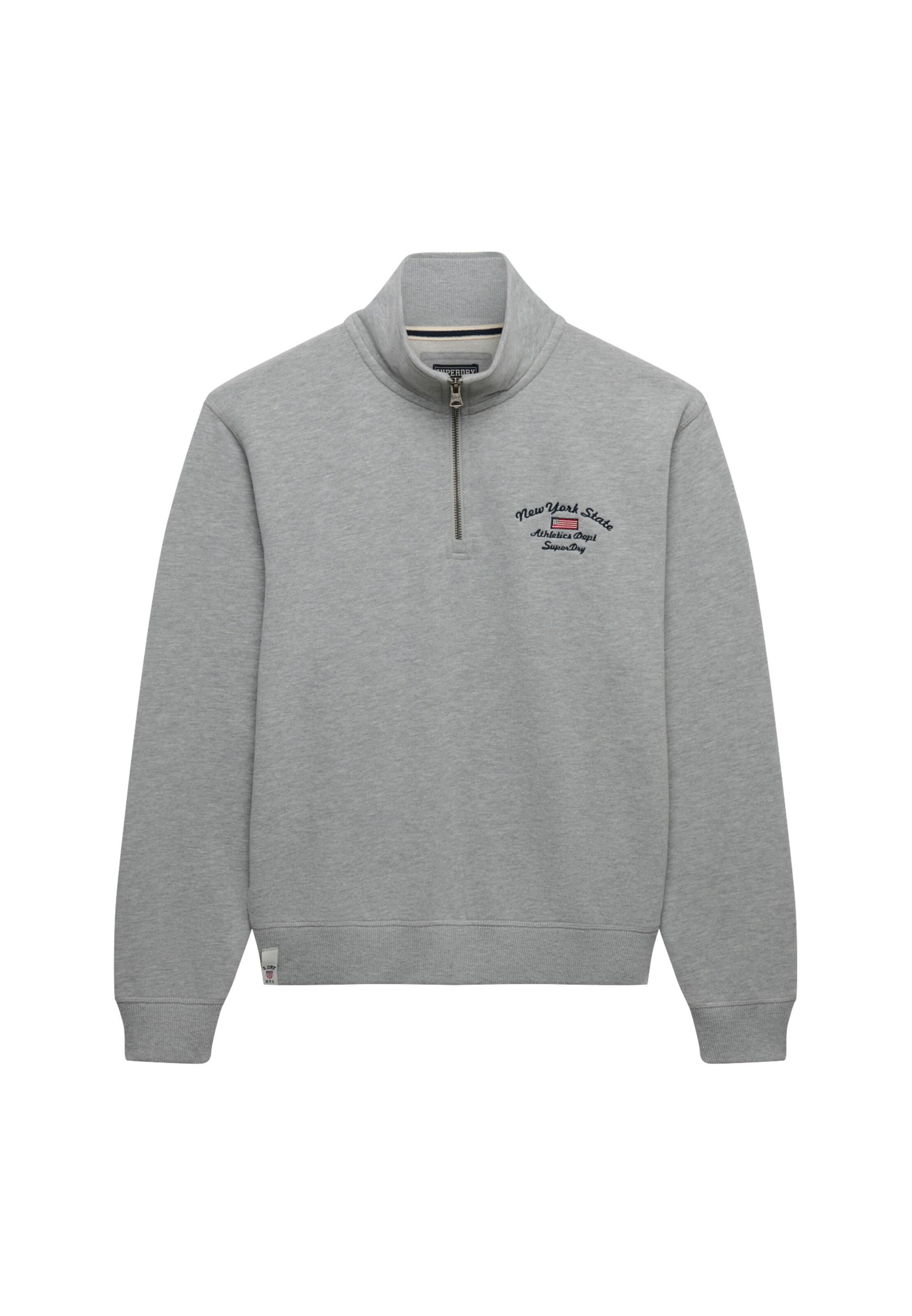 Sweat-shirt 'Athletic Essentials' Superdry & Co en gris : devant