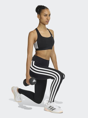 ADIDAS PERFORMANCE Bustier Sport bh in Zwart: voorkant