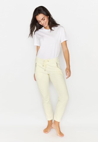 Effilé Pantalon 'Louisa' Angels en jaune