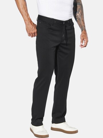 Jan Vanderstorm Loose fit Trousers 'Fjordmark' in Black: front