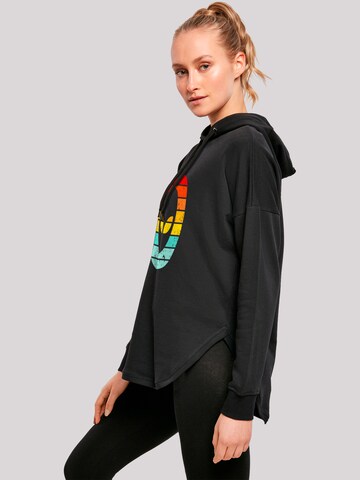 F4NT4STIC Sweatshirt 'Alien Retro Sonnenuntergang' in Zwart