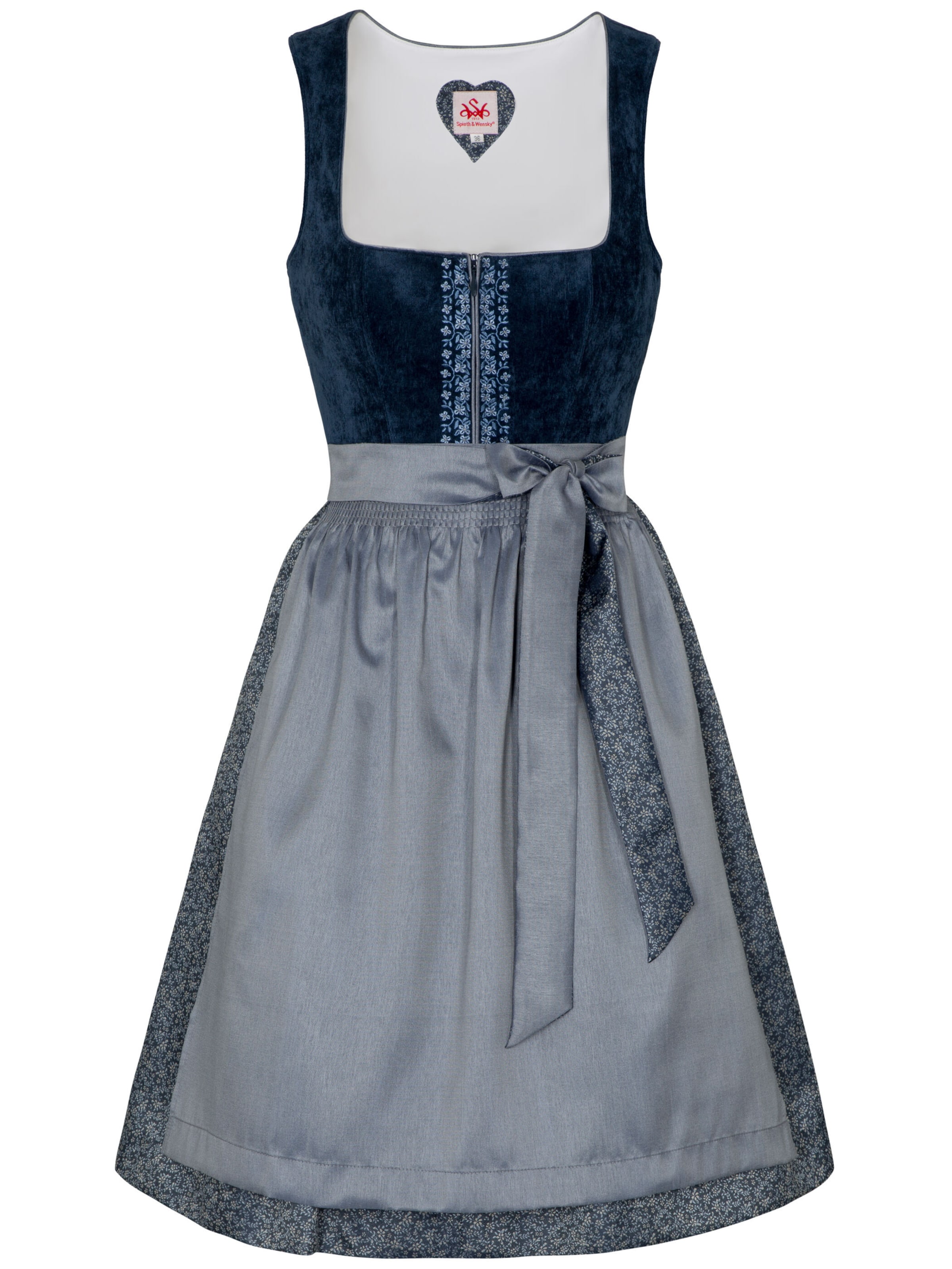 Dirndl 'Demo' SPIETH & WENSKY en bleu : devant