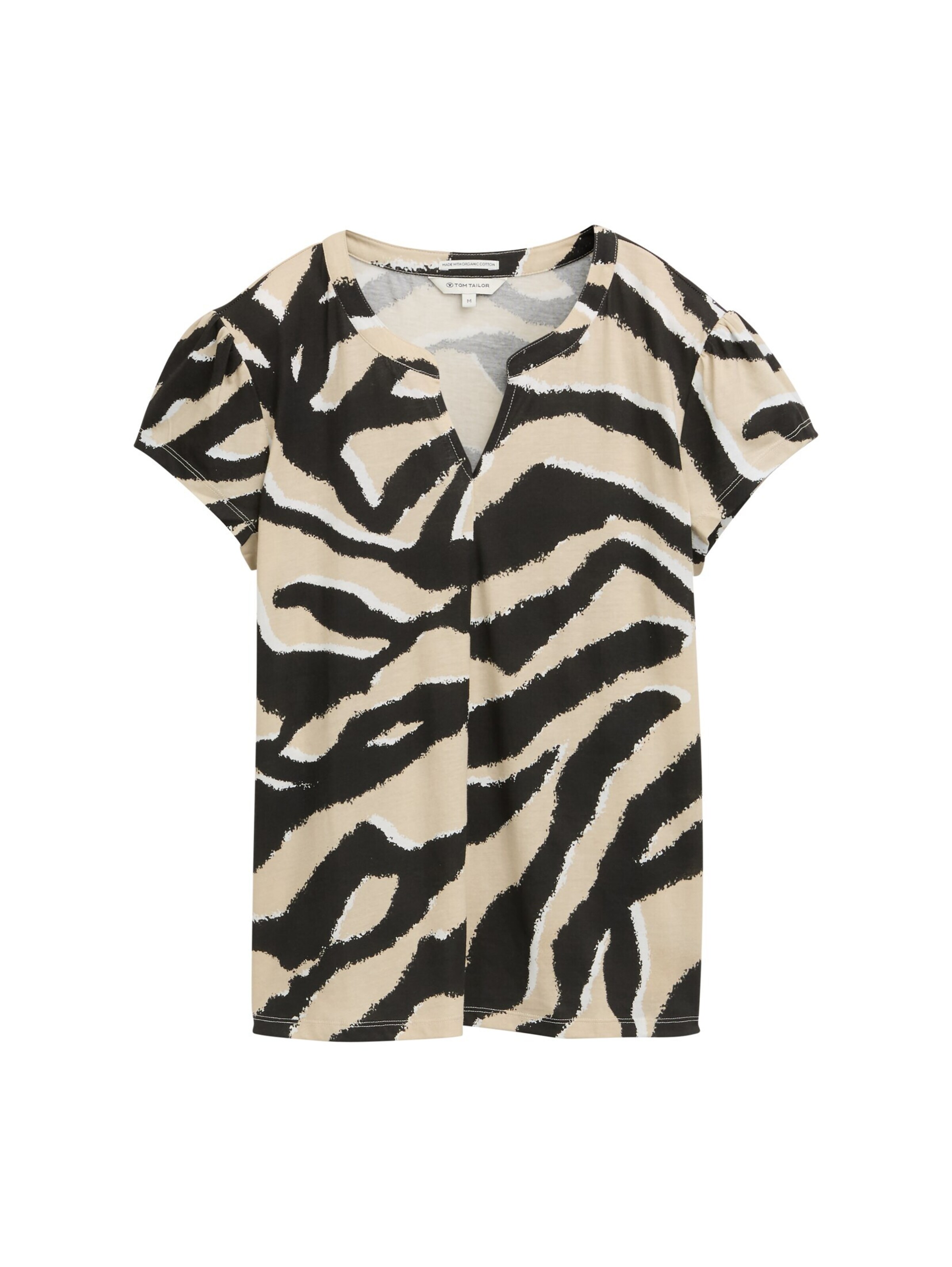 TOM TAILOR Shirt in Beige: voorkant