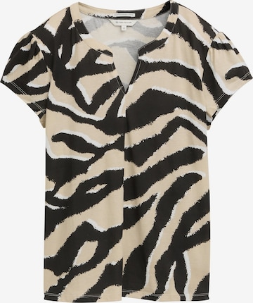 T-shirt TOM TAILOR en beige : devant