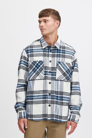 !Solid Slim Fit Hemd 'Aakon' in Blau: Vorderseite