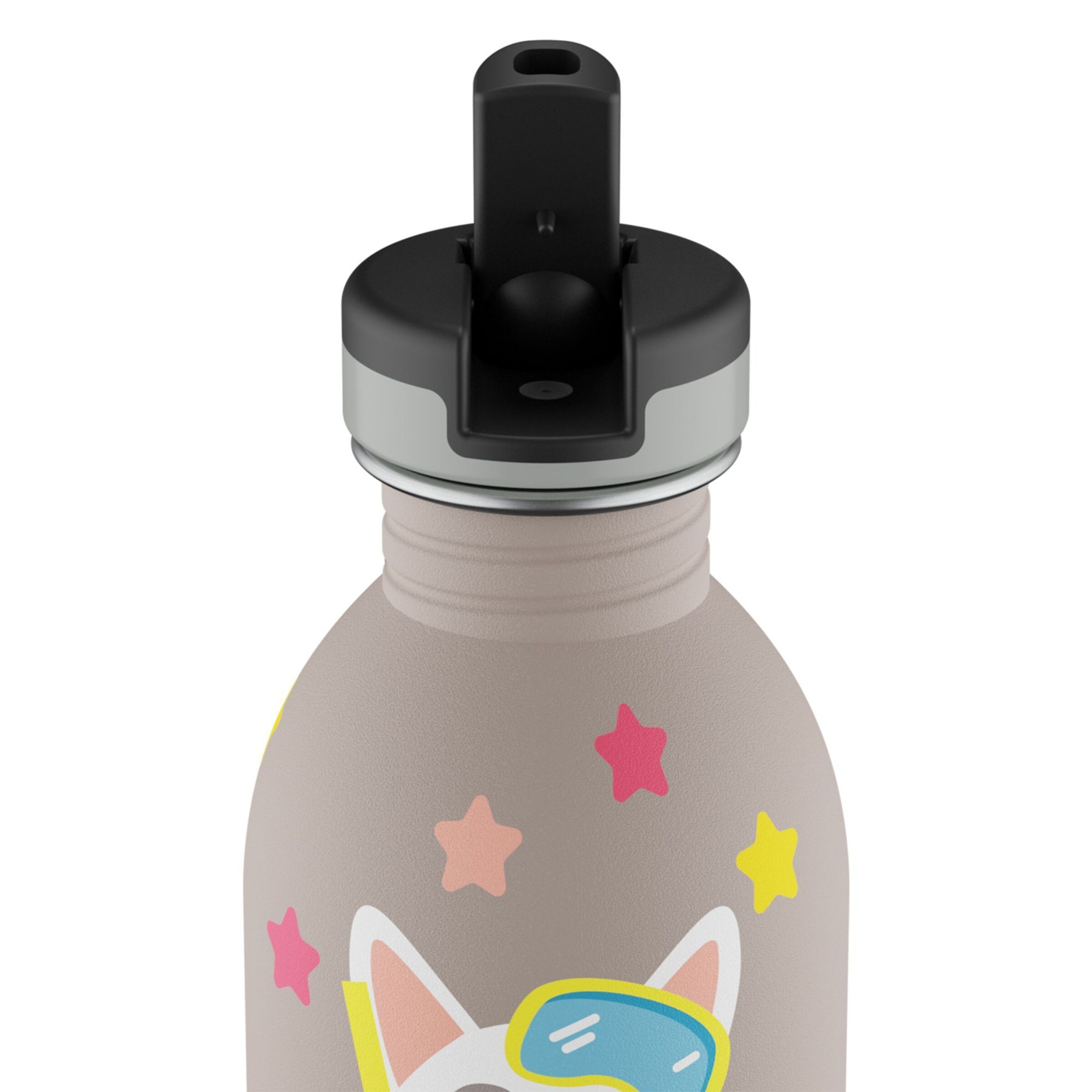 Borraccia 'Kids Urban' di 24Bottles in grigio
