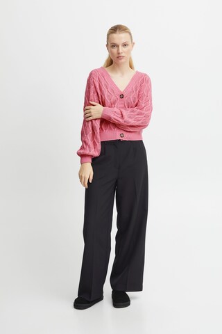 ICHI Knit Cardigan 'Marnas' in Pink