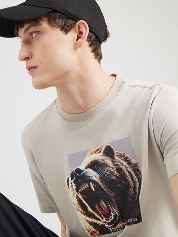 T-Shirt 'Dobermann' BOSS en gris