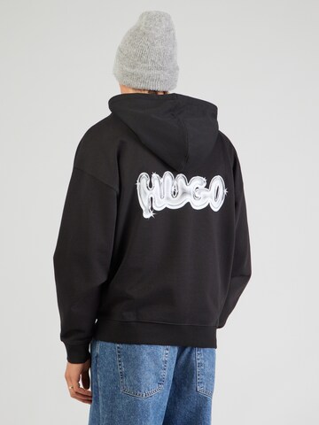 HUGO Sweatshirt 'Nyrohood' in Zwart: voorkant