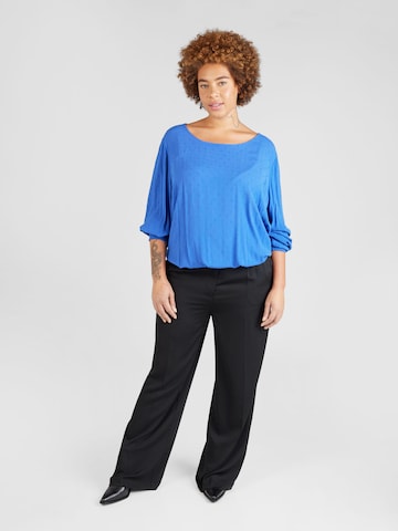 ONLY Carmakoma Blouse 'ADANA' in Blauw