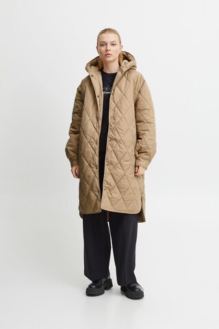 ICHI Between-Seasons Coat in Brown