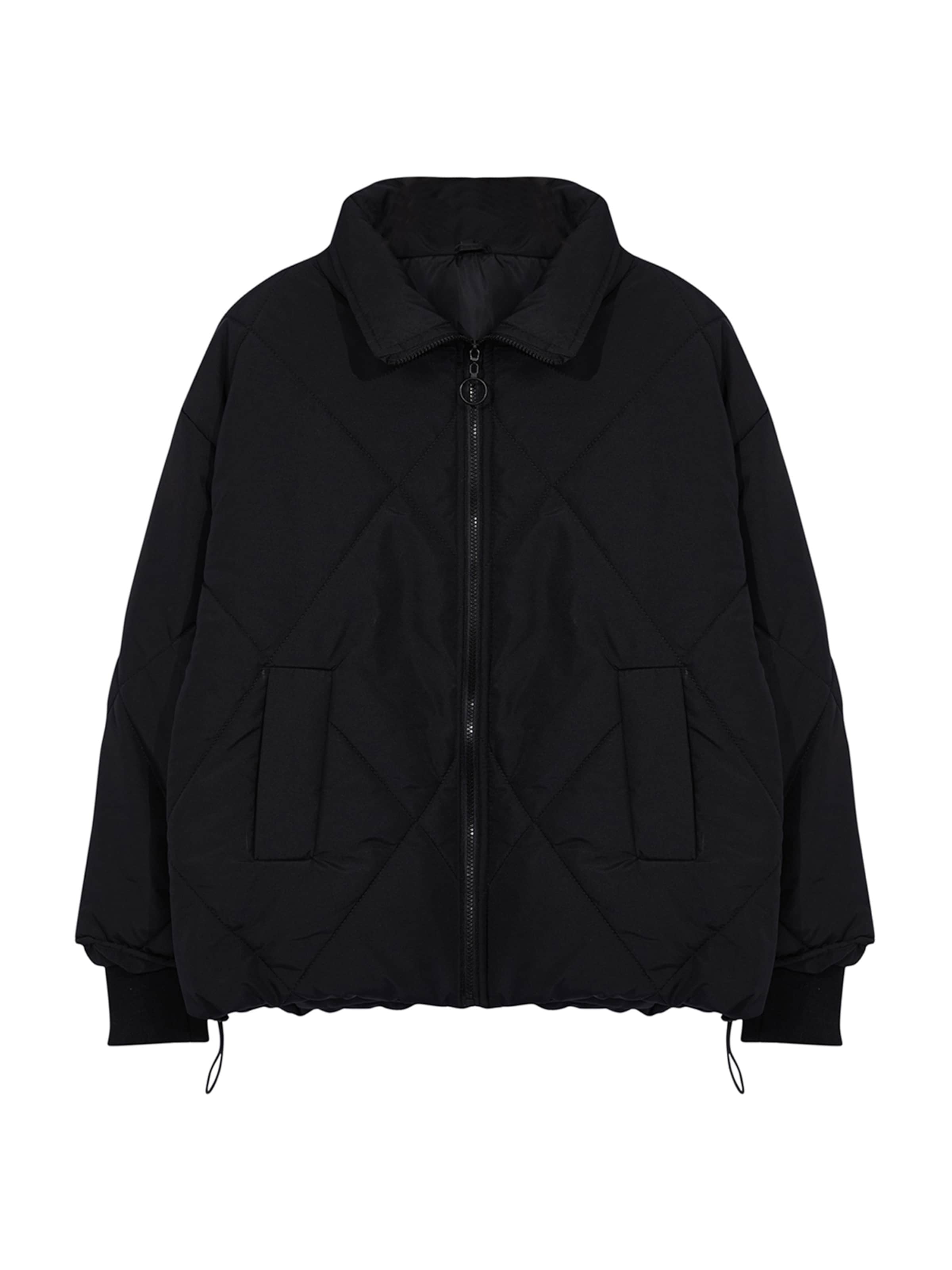 Trendyol Curve Vinterjacka i svart: framsida