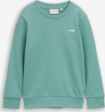 TOM TAILOR Sweatshirt in Groen: voorkant