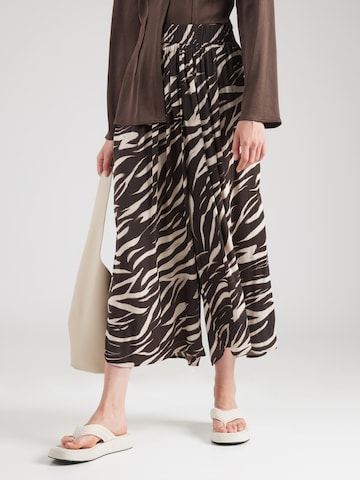 Wide Leg Pantalon 'Malin' Lindex en beige : devant