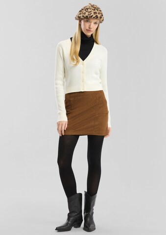 QS StrickJacke in Weiß: Vorderseite