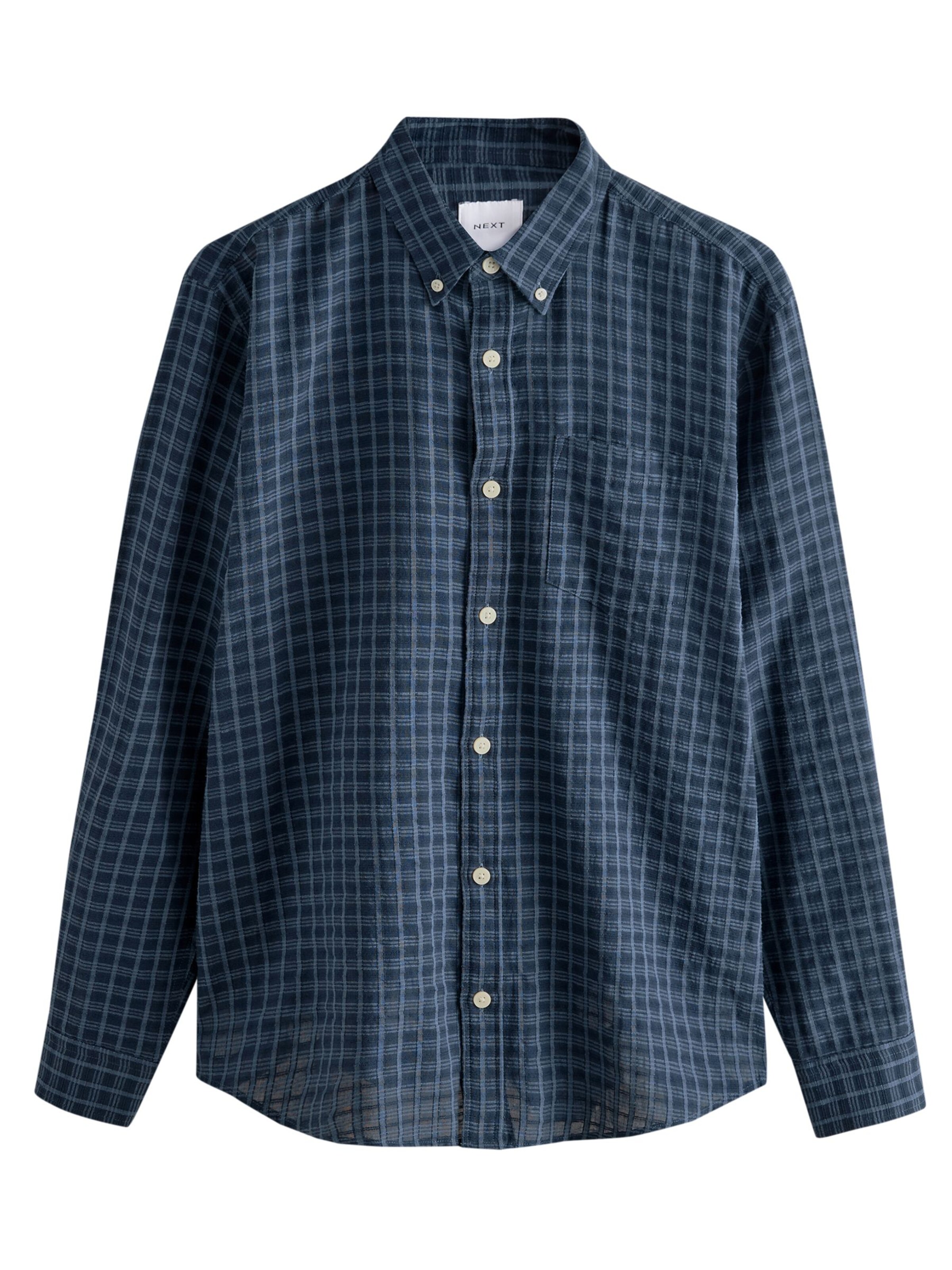 Next Средняя посадка Рубашка в Синий: спереди