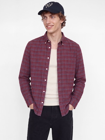 JACK & JONES Regular Fit Hemd 'Stanley' in Rot: Vorderseite