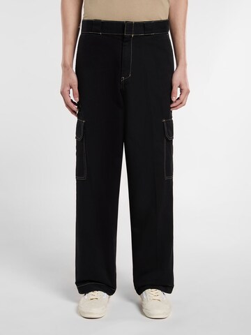 DICKIES Свободный крой Брюки-карго 'Riverbend' в Черный: спереди