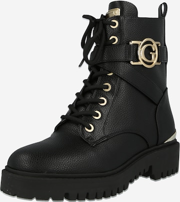 GUESS Lace-Up Ankle Boots 'Odanna' in Black: front