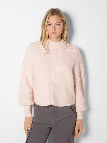 Pull-over Bershka en rose : devant