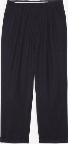 TOMMY HILFIGER Regular Pleat-Front Pants in Blue: front