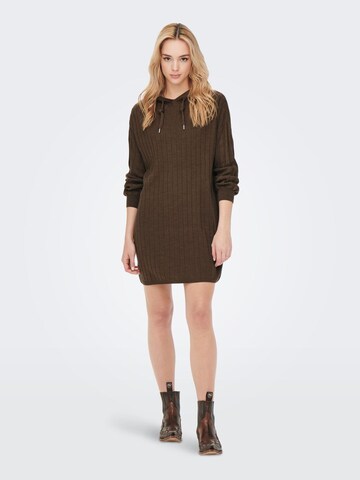 ONLY - Vestido de punto en marrón