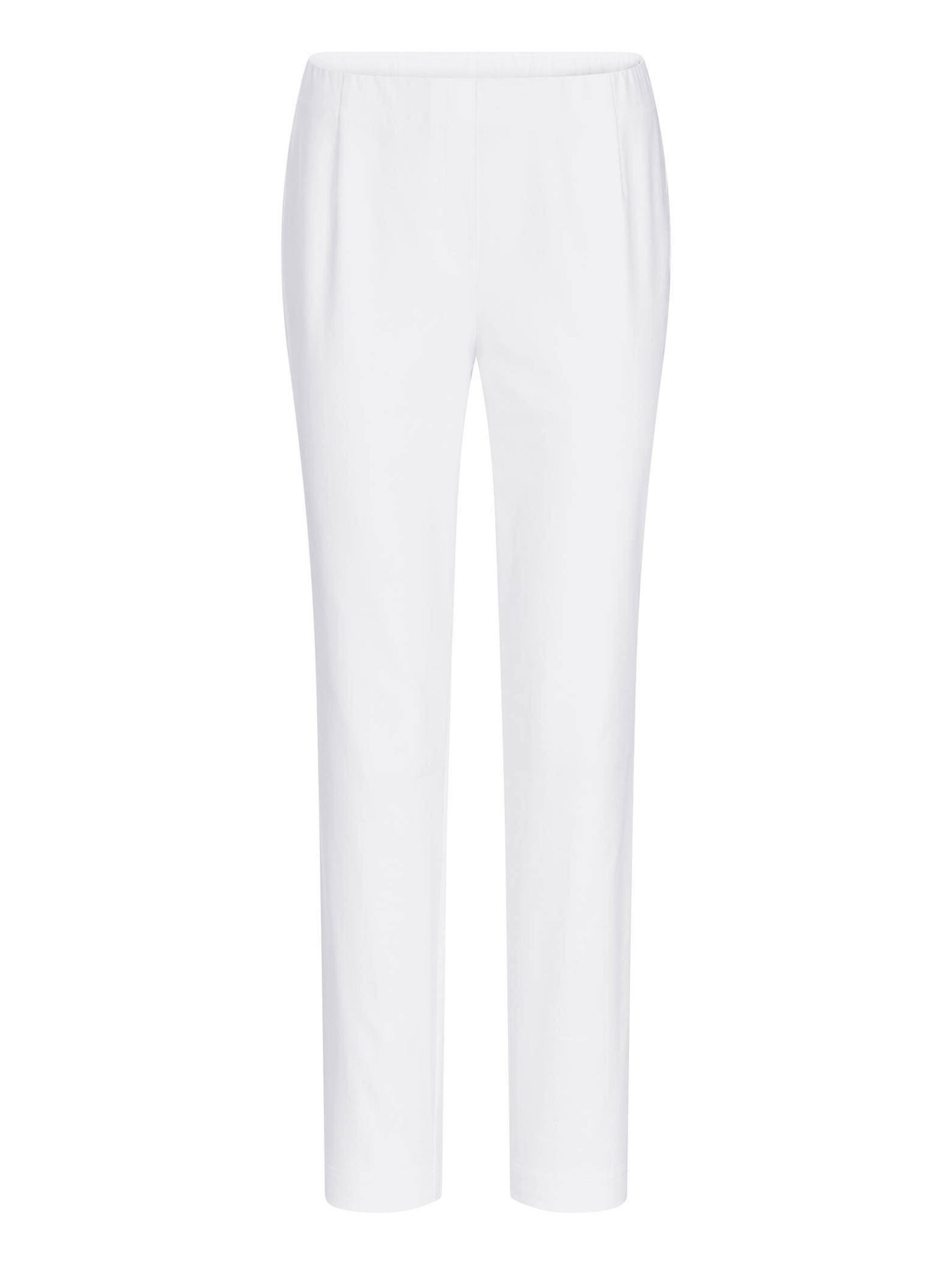 Pantalon 'Louisa' Goldner en blanc : devant