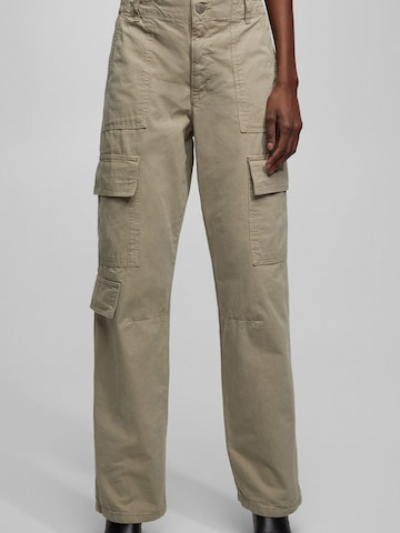 Regular Pantalon cargo Pull&Bear en gris : devant