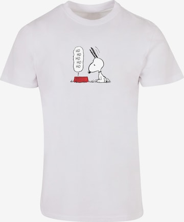 Merchcode Shirt 'Peanuts Hungry Snoopy' in White: front