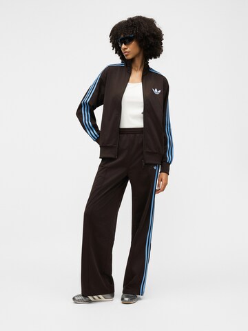 ADIDAS ORIGINALS Wide Leg Hose 'Firebird' in Braun