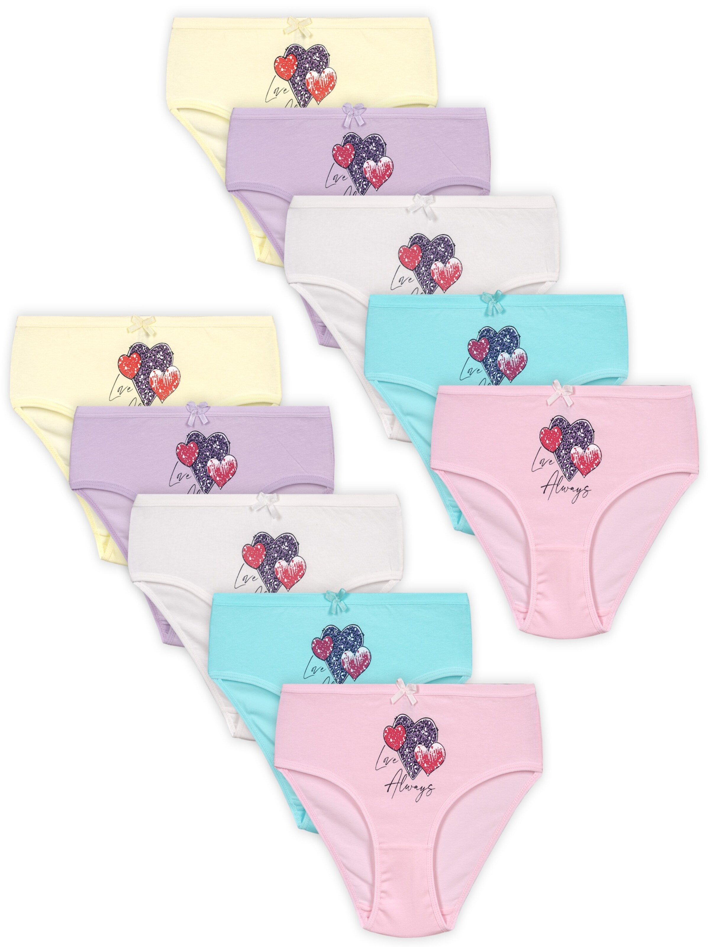 LOREZA Unterhose 'Mädchen Slips Isla'‌ in Mischfarben: Vorderseite