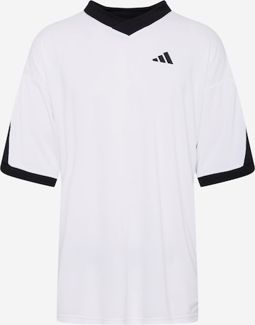 ADIDAS PERFORMANCE Regular Fit Sportshirt 'Urban Foot' in Weiß: predná strana