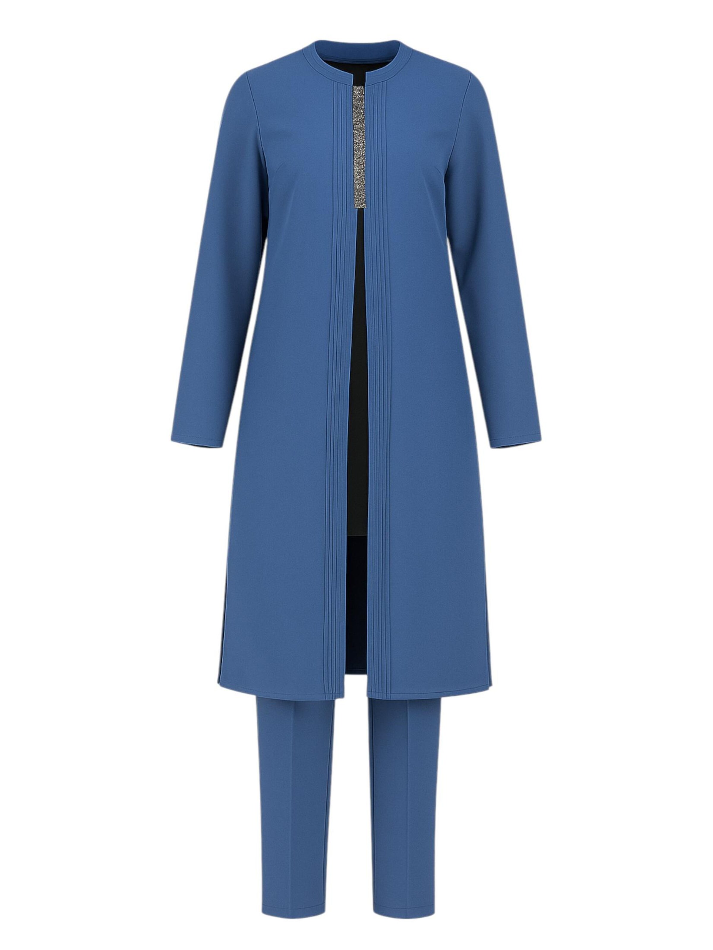 Completo pantalone 'NAZAN' di fashionshowcase in blu: frontale