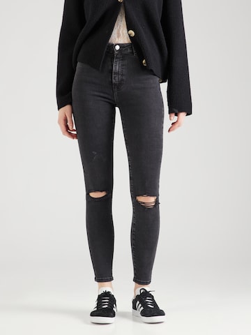 Skinny Jeans de la Tally Weijl pe negru: față