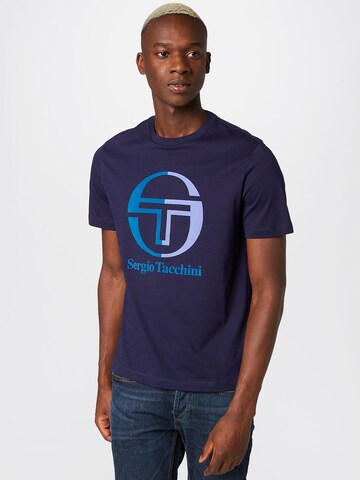 Sergio Tacchini Functioneel shirt 'NEW IBERIS' in Blauw: voorkant