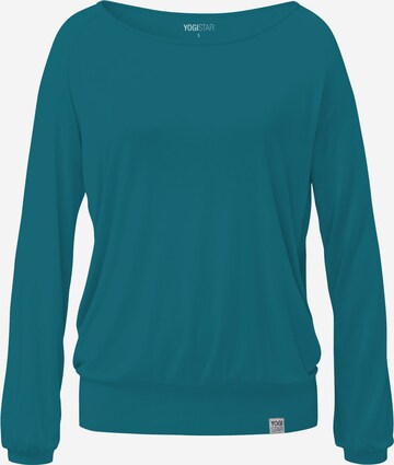 YOGISTAR.COM Athletic Sweatshirt in Blue: front