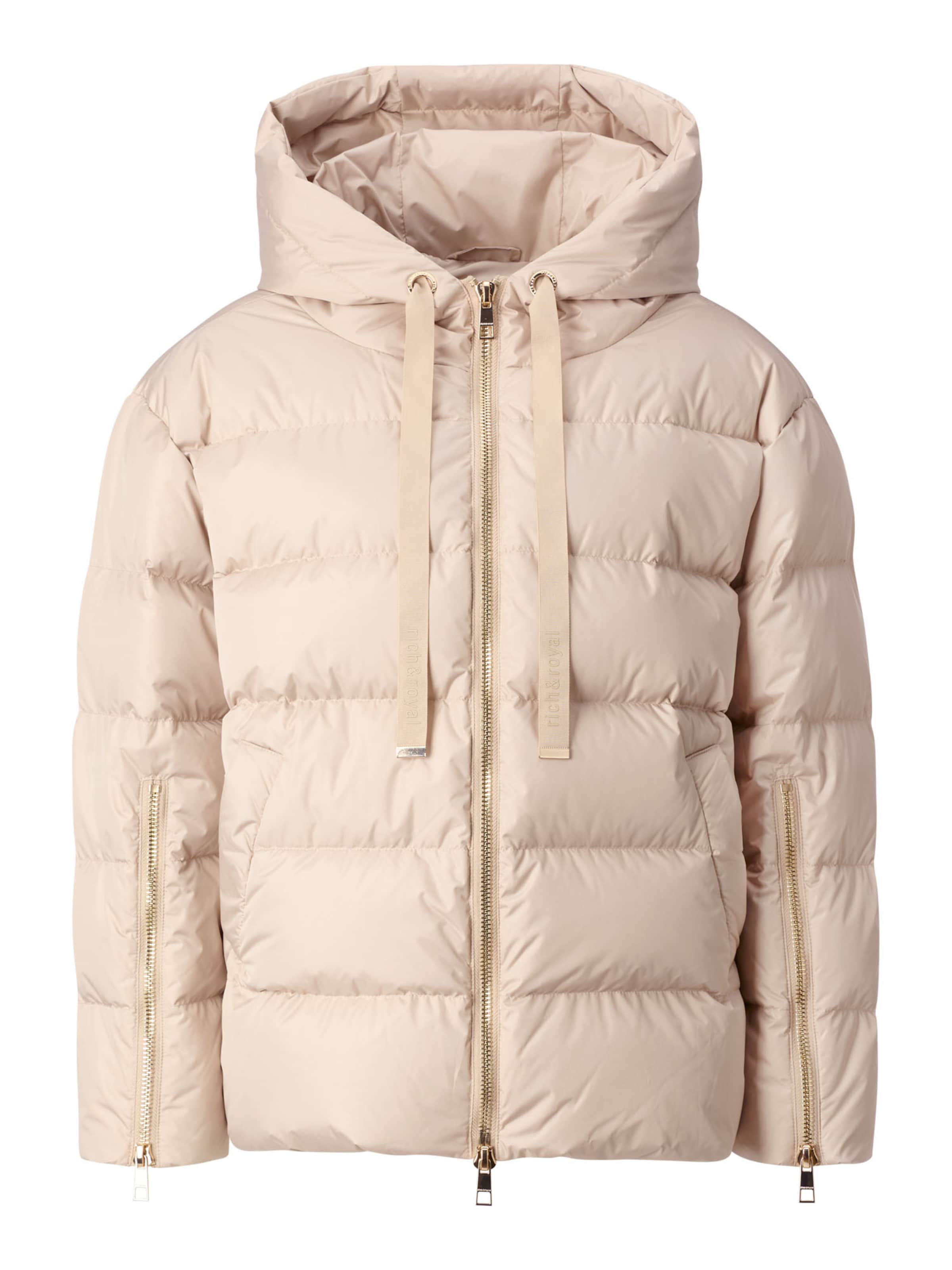 Geacă de iarnă de la Rich & Royal pe bej: față