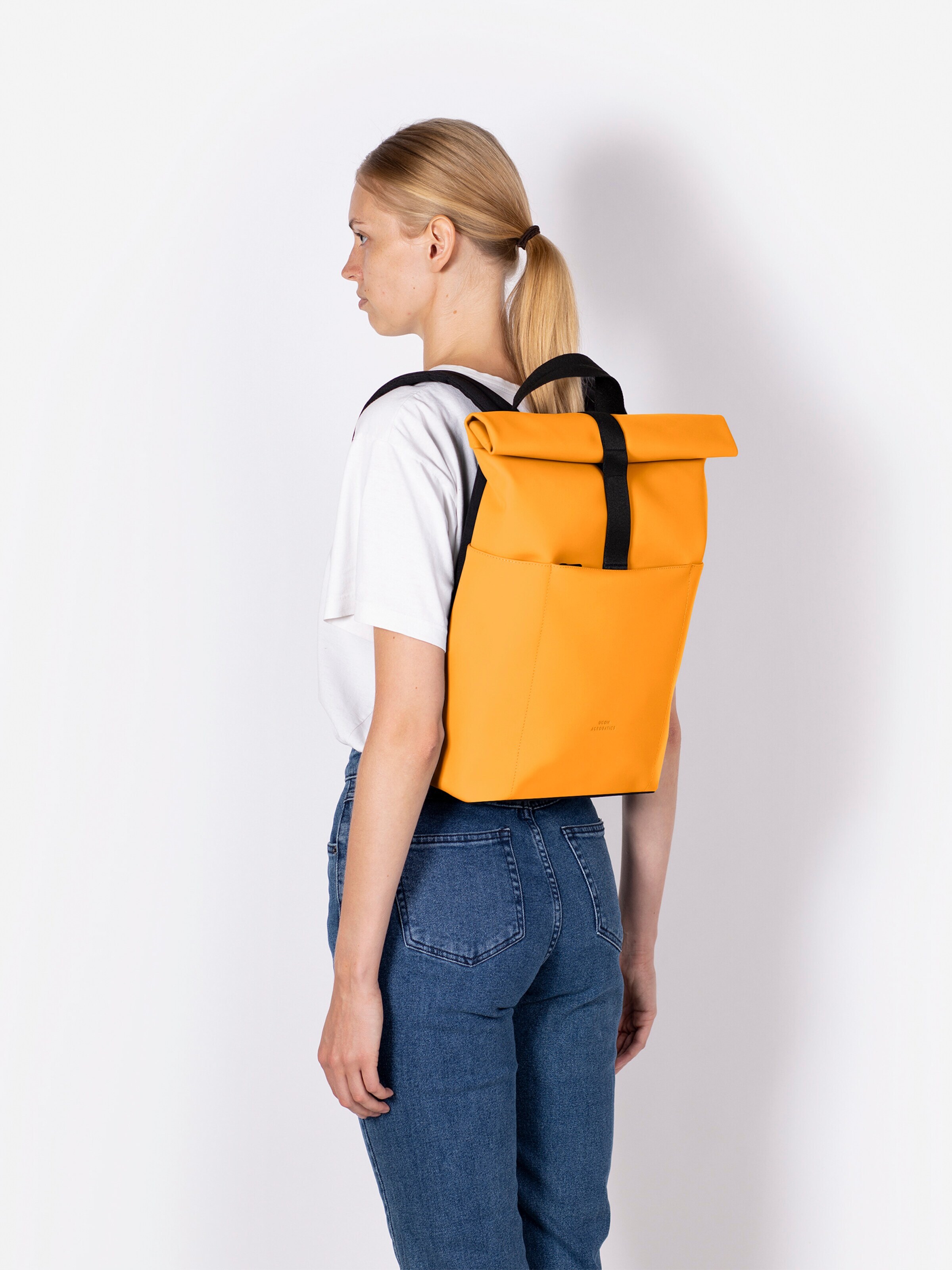 Ucon Acrobatics Backpack 'Hajo Mini Lotus' in Yellow: front