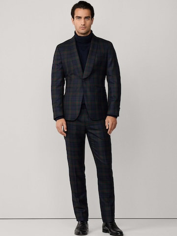 Hackett London Slim fit Suit Jacket 'Tartan' in Green